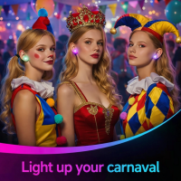 Led oorbellen multicolor