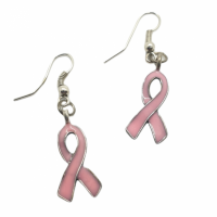 Pink Ribbon (Borstkanker) oorbellen roze