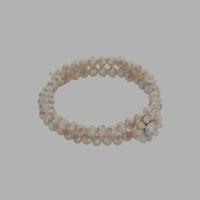 Armband Biba met schelp en crystal kralen