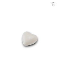Keramische mini urn | wit hart Keramische mini urn | wit hart