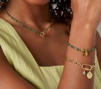 Kralen armband hart slot - Goud kleur Stainless Steel