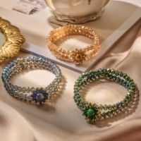 Armband kralen met Bloem