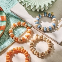 Armband Biba reflective bubbels in oranje