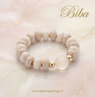 Armband Biba reflective bubbels in beige