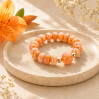 Armband Biba reflective bubbels in oranje