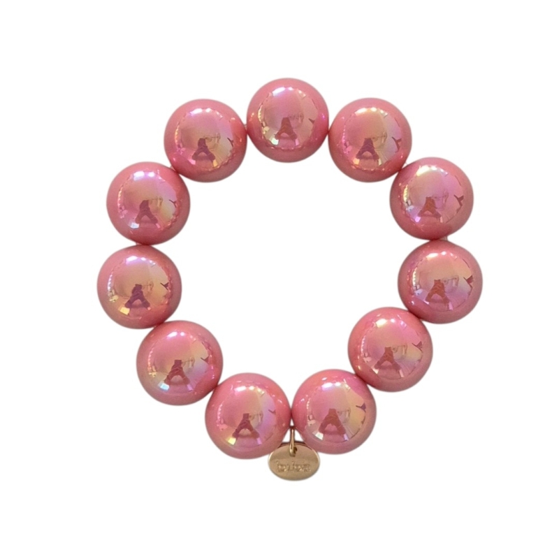 Armband Biba reflective bubbels in baby roze