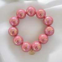 Armband Biba reflective bubbels in baby roze