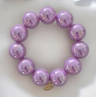 Armband Biba reflective bubbels in lila