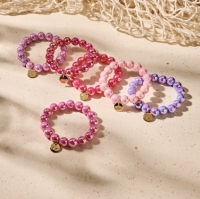 Armband Biba reflective bubbels in babyroze